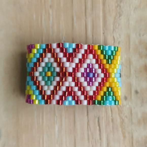 New Handmade Ring new without tag beaded - Picture 2 of 7